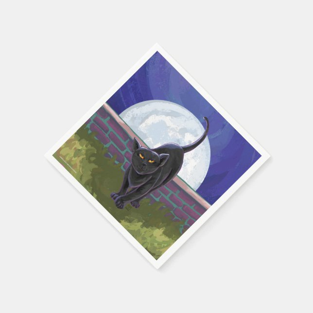 Black Cat Gifts & Accessories Napkin (Corner)