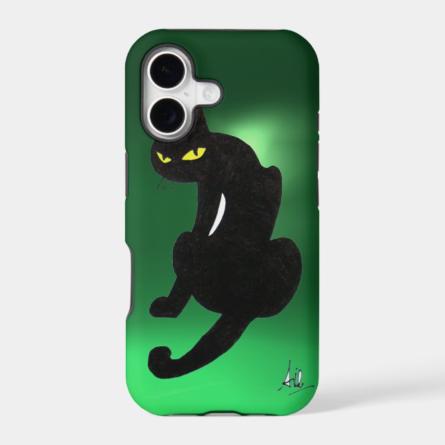BLACK CAT  green (Back)