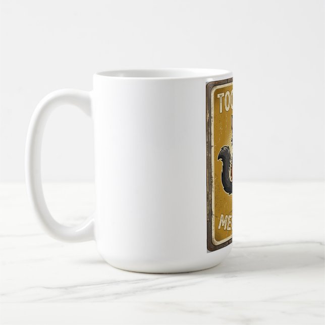 Black Cat Guitar Meow Solo Coffee Mug (Left)