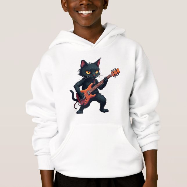 Black Cat Guitar Player (Front)