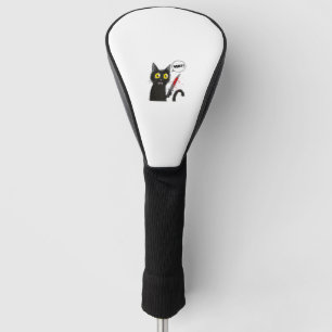Black Cat Halloween Costume Witchcraft Spider Web Golf Head Cover