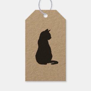 Black Cat Halloween Gift Tag