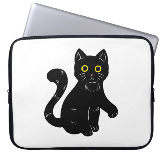 Black cat Halloween kids T-Shirt Laptop Sleeve