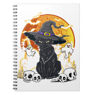 Black Cat Halloween Notebook