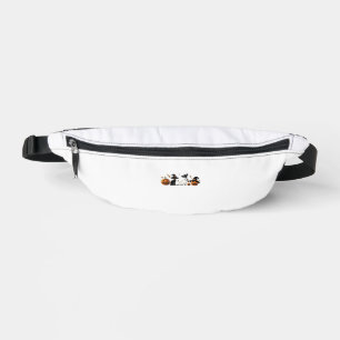Black Cat Halloween Pumpkin Boo Ghost Witch Spooky Bum Bags