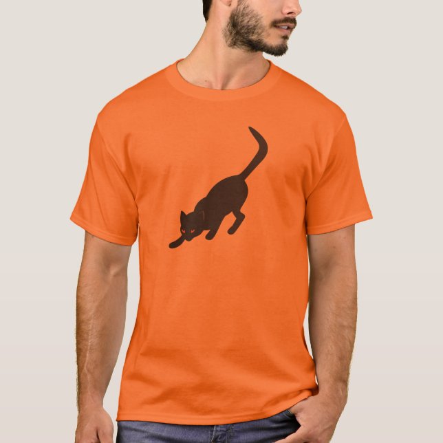 Black cat Halloween Shirt (Front)