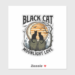 Black Cat Halloween Shirt Vintage Moon Graveyard A