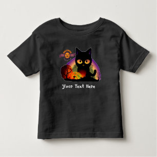 Black Cat Halloween T-Shirt
