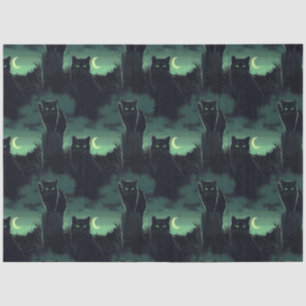 Black Cat Halloween Tissue Paper