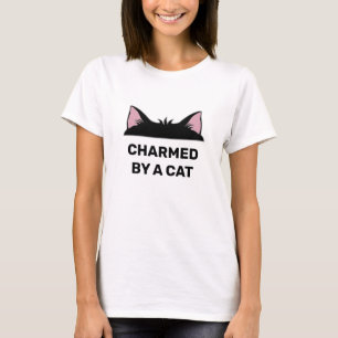 Black Cat Head & Personalised Funny Cat Quote T-Shirt