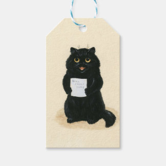 Black Cat Home Sweet Home Vintage Rescue Shelter Gift Tags