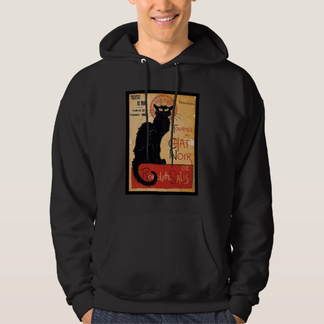 Black cat hoodie (Front)