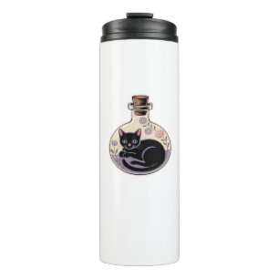 Black Cat in Potion Bottle Classic T-Shirt