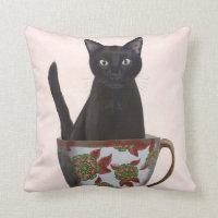 Black Cat in Teacup