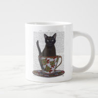 Black Cat in Teacup