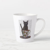 Black Cat in Teacup