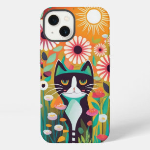 Black Cat in The Garden iPhone 13 Case