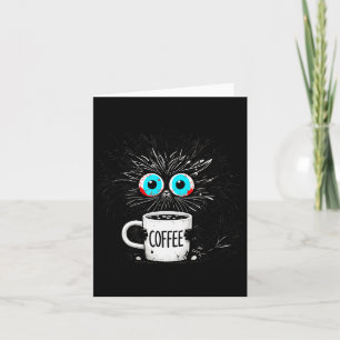 Black Cat Its Fine Im Fine Everything Is Fine Funn Card