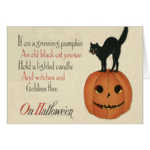 Black Cat Jack O Lantern Pumpkin Orange