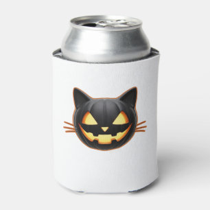 Black Cat Jack o'Lantern Emoji Classic T-Shirt Can Cooler