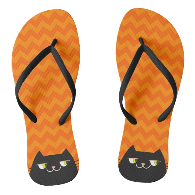 Black Cat Jandals (Footbed)