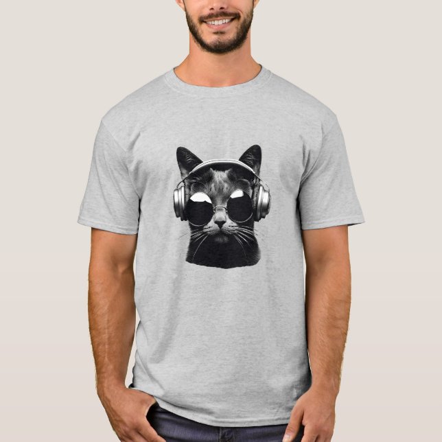 Black Cat jJammin' T-Shirt (Front)