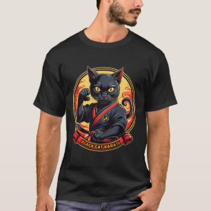 Black Cat Karate For Men Women Kids T-Shirt