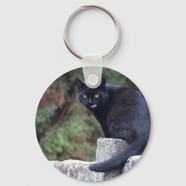 Black Cat Key Ring (Front)