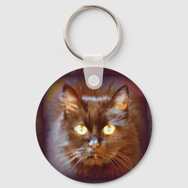 black cat key ring (Front)