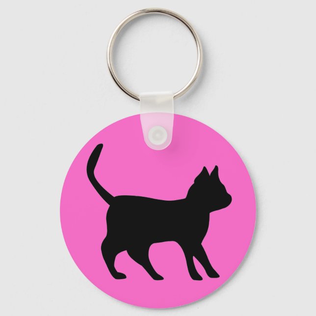 Black Cat Key Ring (Front)