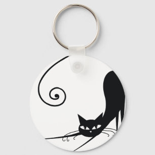 Black Cat Key Ring