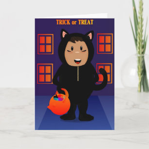 Black Cat Kid Card