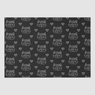 Black Cat  Kitten Seamless Pattern  Tissue Paper