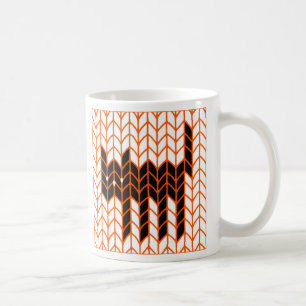 BLACK CAT KNIT White Mug