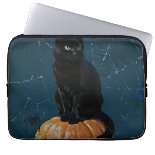 Black Cat Laptop Sleeve