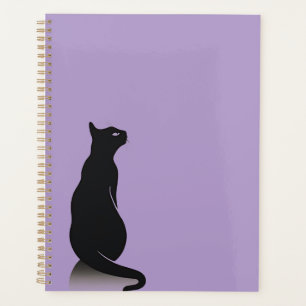 Black Cat Lilac Planner