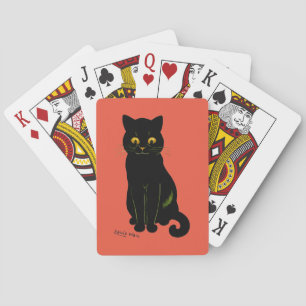Black cat, Louis Wain Playing Cards