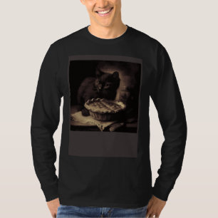 Black Cat Love Apple Pie T-Shirt