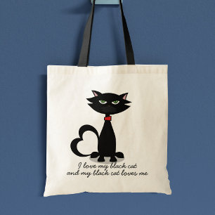 black cat love bag