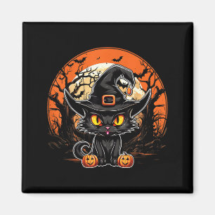Black Cat Lover - Black Cat Halloween Spooky Ghost Magnet
