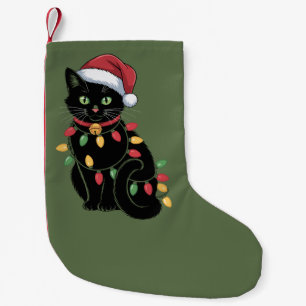 Black Cat Lover Christmas Kitten Gift Cat Mum Xmas Small Christmas Stocking