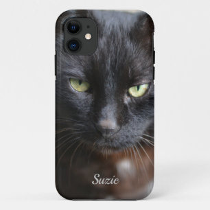 Black Cat Lover Image with Motivational Case-Mate iPhone Case