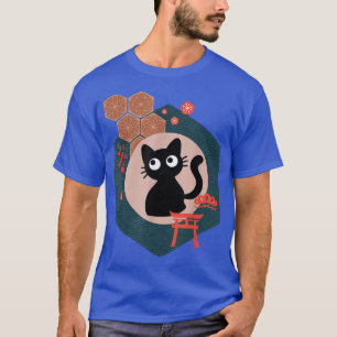 Black Cat Lover japanese kitten anime tokyo otaku  T-Shirt
