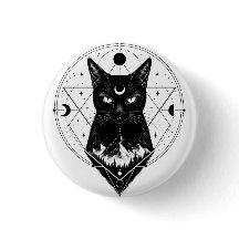 Black Cat Lover Patches. Magical Cat Patch/Badge