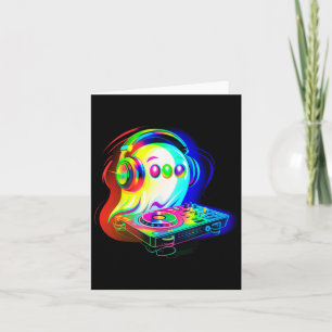 Black Cat Lover Skeleton Hand Boop Funny Halloween Card