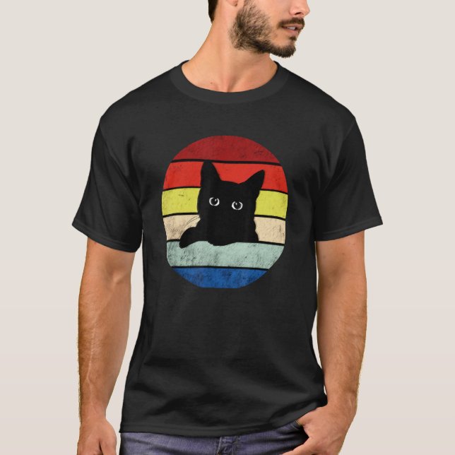 Black Cat  Lucky Black Cat T-Shirt (Front)