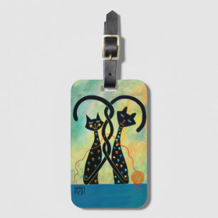 Black Cat Luggage Tag