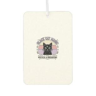Black Cat Magic Cat Black Cat Vintage Vector Art S Car Air Freshener