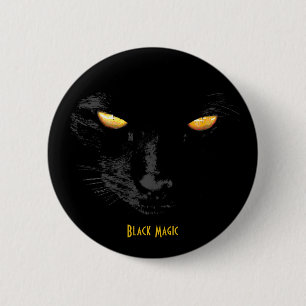 Black Cat Magic customisable 6 Cm Round Badge