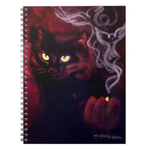 Black Cat Magic Spiral Notebook